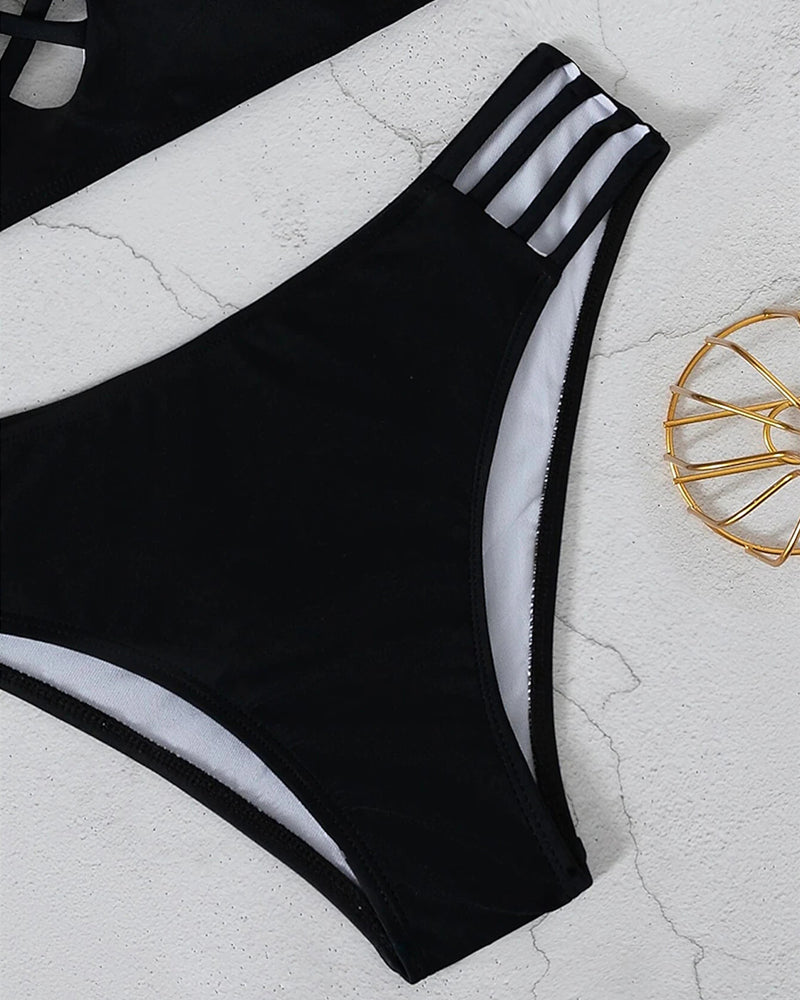 Elicia - Bold Cross-Strap Bikini