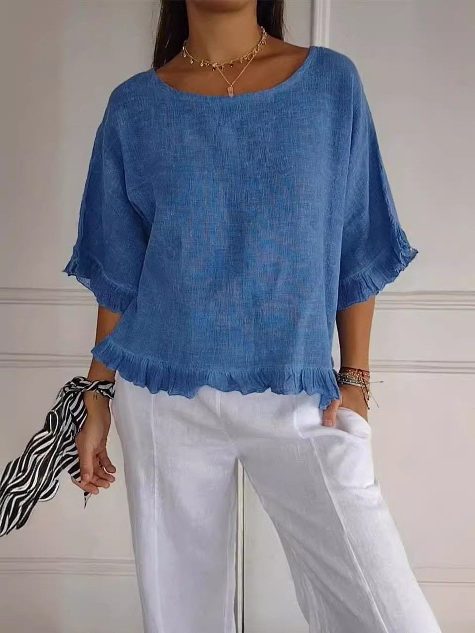 Fizzle - Casual Elegant Blouse