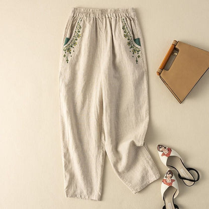 Mena - Pocket Printed Pants