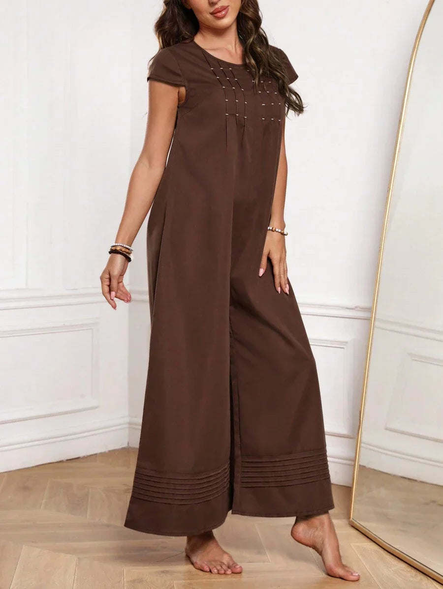 Amalina - Effortless Wide-Leg Jumpsuit