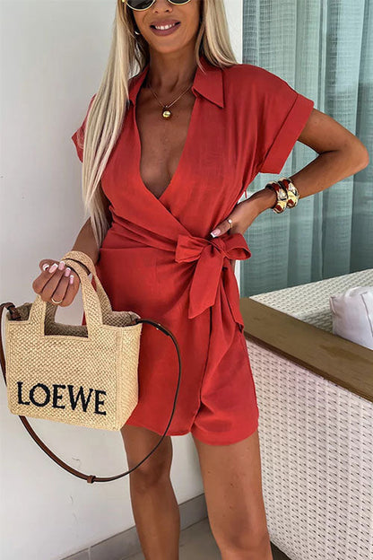 Talie - Elegant Wrap Jumpsuit