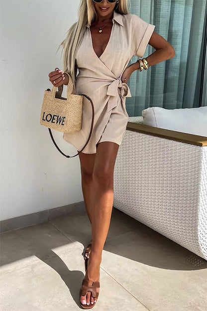 Talie - Elegant Wrap Jumpsuit