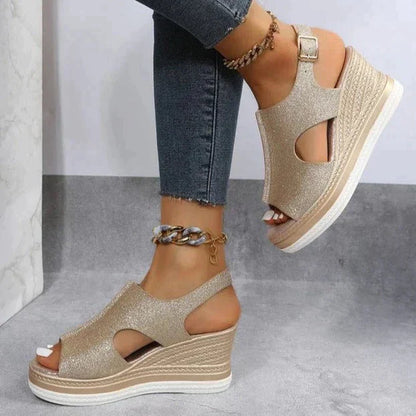 Marivelle - Relaxed Wedge Sandals