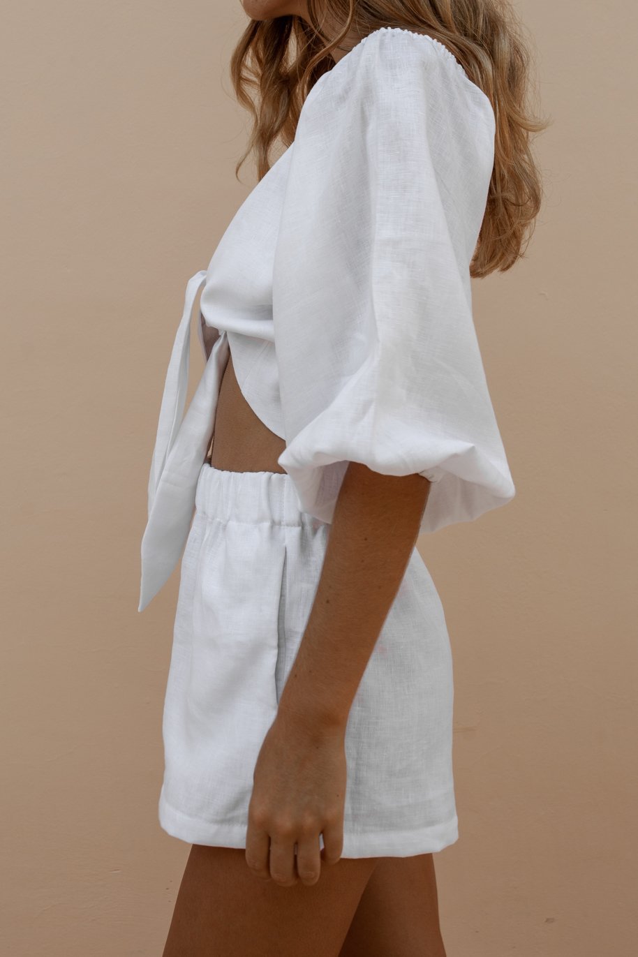 Almira - Chic Tie-Front Two-Piece Set