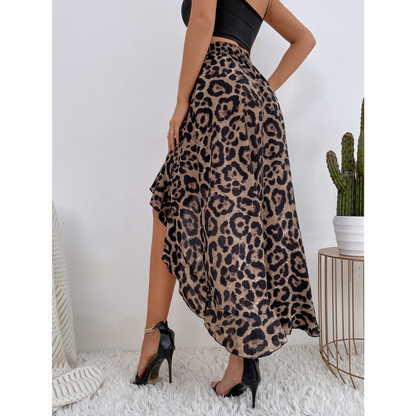 Hanessa - Flowy Leopard Skirt