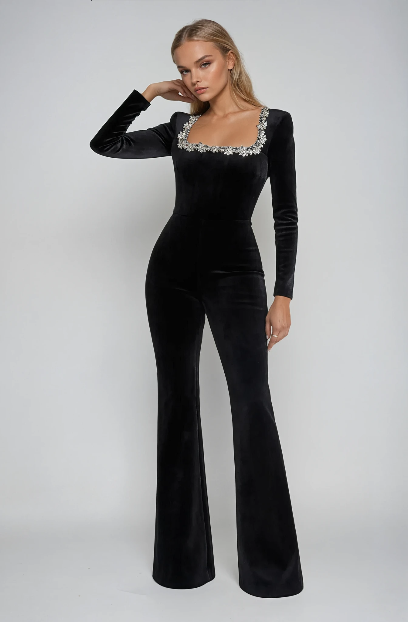 Ravelia - Elegant Embellished Jumpsuit
