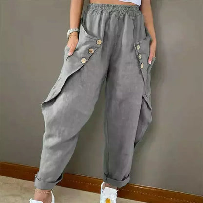Zavira - Buttoned Stylish Pants
