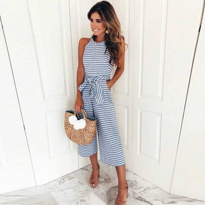 Azaria - Striped Jumpsuit