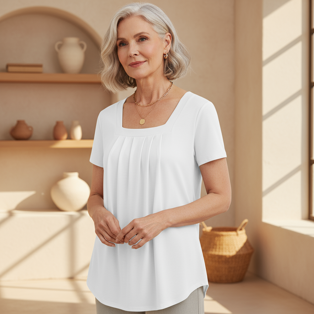 Sabryn - Elegant Pleated Blouse