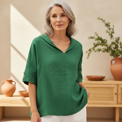 Mireina - Casual Loose-Fit Blouse