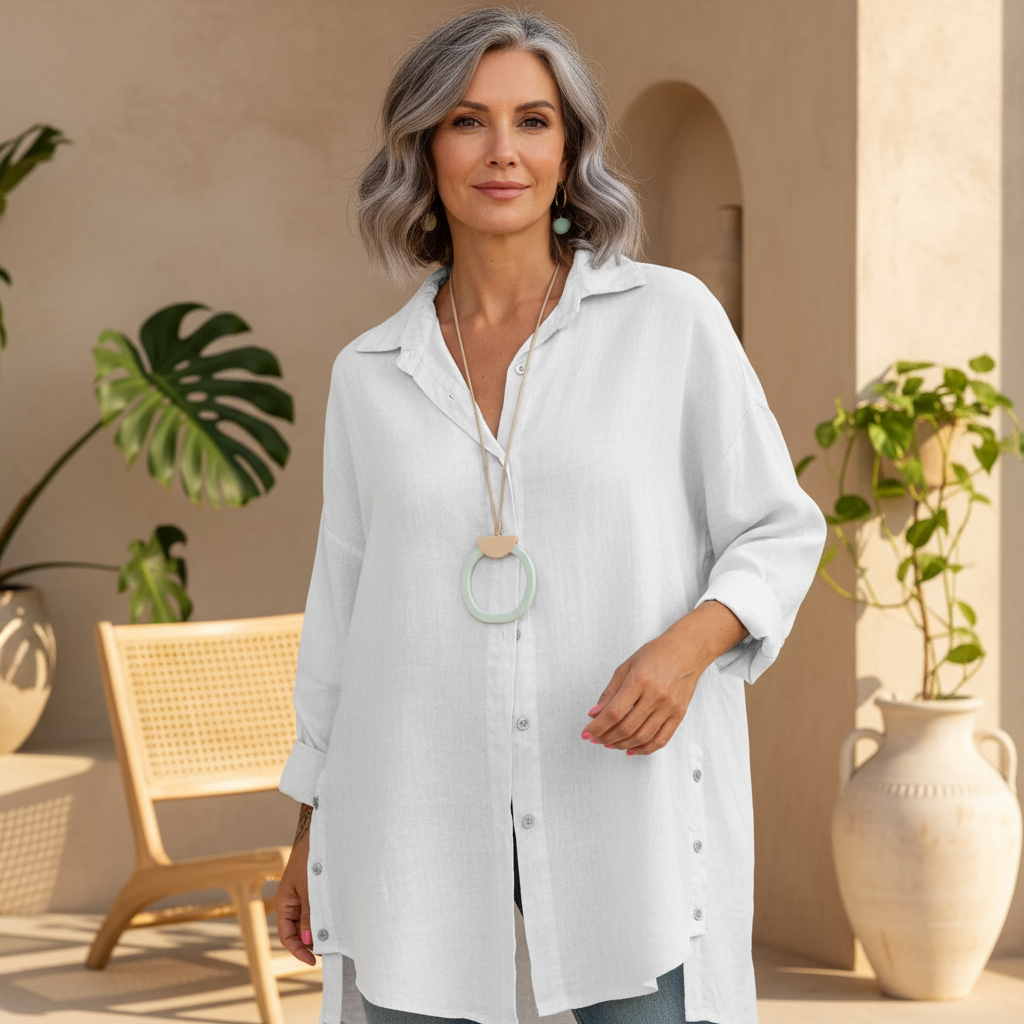 Zephina - Oversized Button Shirt