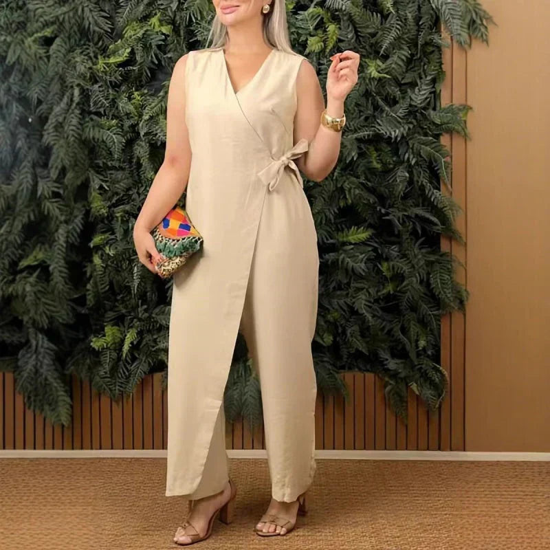 Frances - Elegant Wrap Jumpsuit