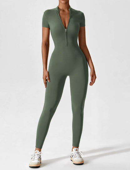 Evalina -  Zipper Jumpsuit